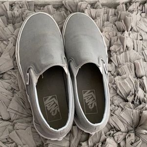 Gray slip on Vans